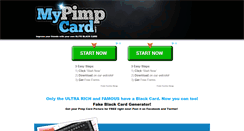 Desktop Screenshot of mypimpcard.com