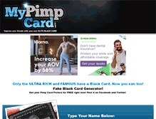 Tablet Screenshot of mypimpcard.com